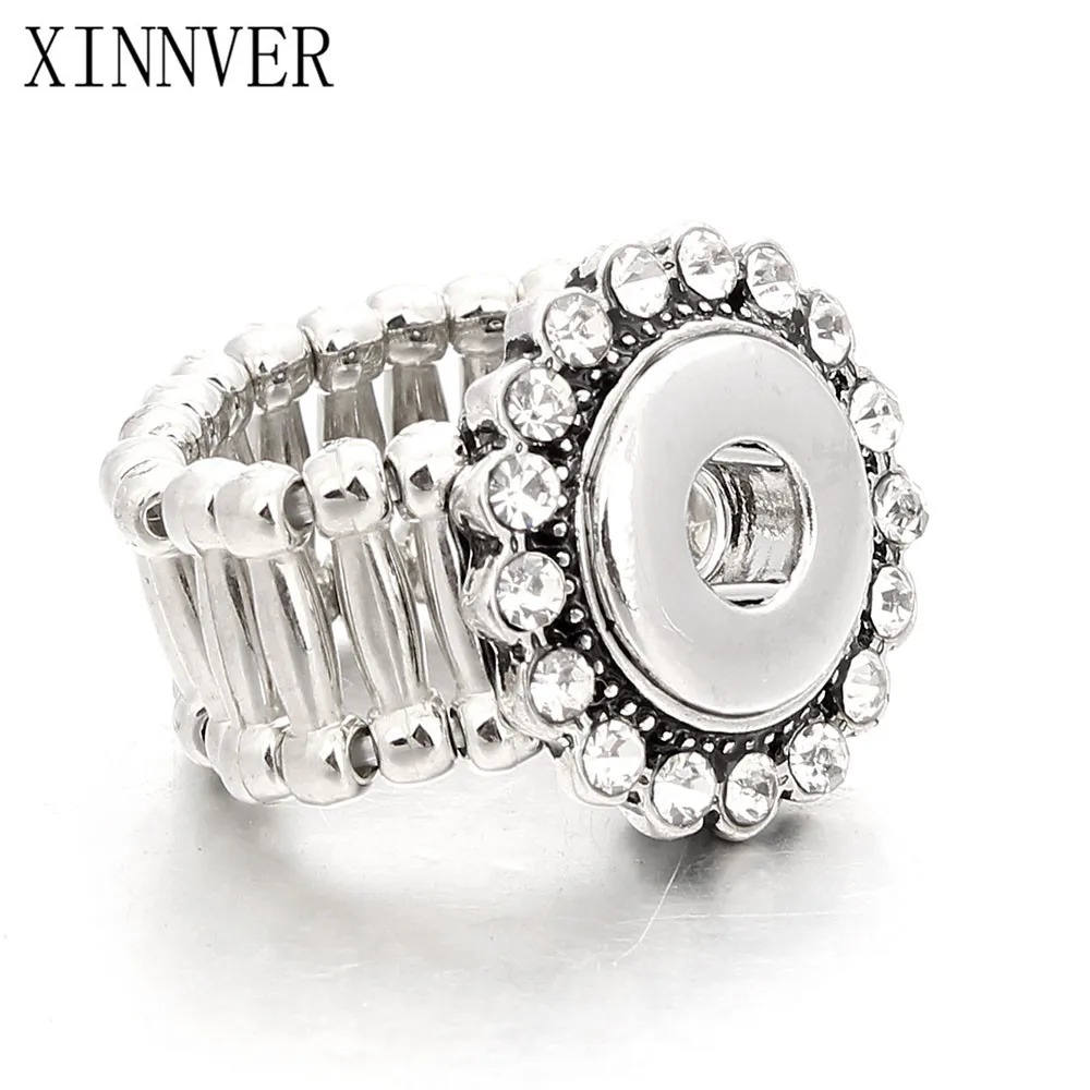 Мода DIY Регулируемый размер 12 мм кнопки кольца с винтажным дизайном для женщин и мужчин ювелирные изделия xinnver