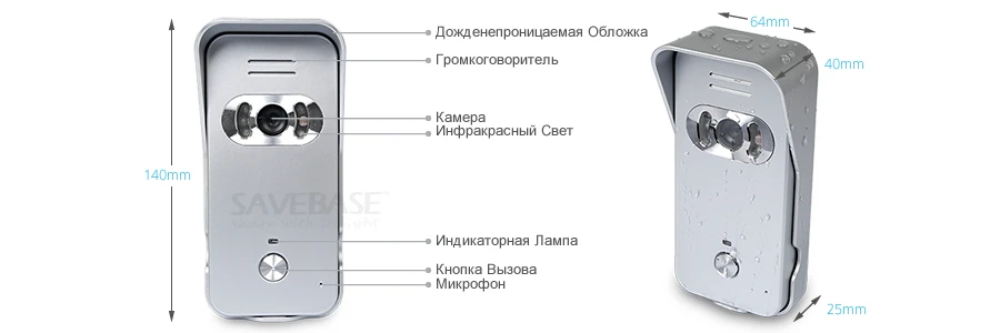 HOMSECUR открытый Камера TC021-S для HDW видео-телефон двери Системы