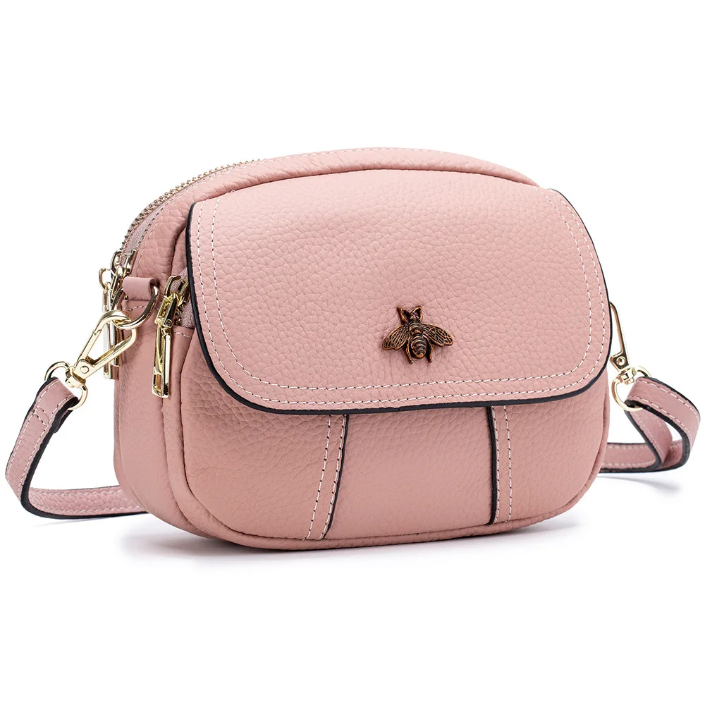 Fashion Women's Genuine Leather Messenger Bags Ladies Natural Leather