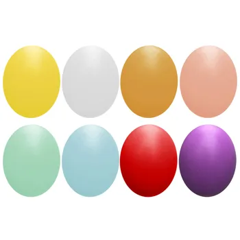 

8 PCS Assorted Colors Wooden Fake Simulation Eggs DIY Painting Graffiti Easter Eggs for Easter Day Decorations Kids Game