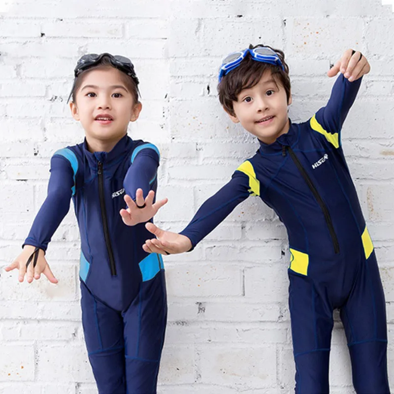 

Swimsuit Diving Suit Quick-drying Clothes Hot 0.5mm Child Safety Protection One-piece Long-sleeved Sunscreen