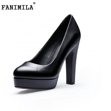 women real genuine leather high heels shoes brand sexy platform heel lady pumps fashion heeled footwear shoes size 34-39 R08347