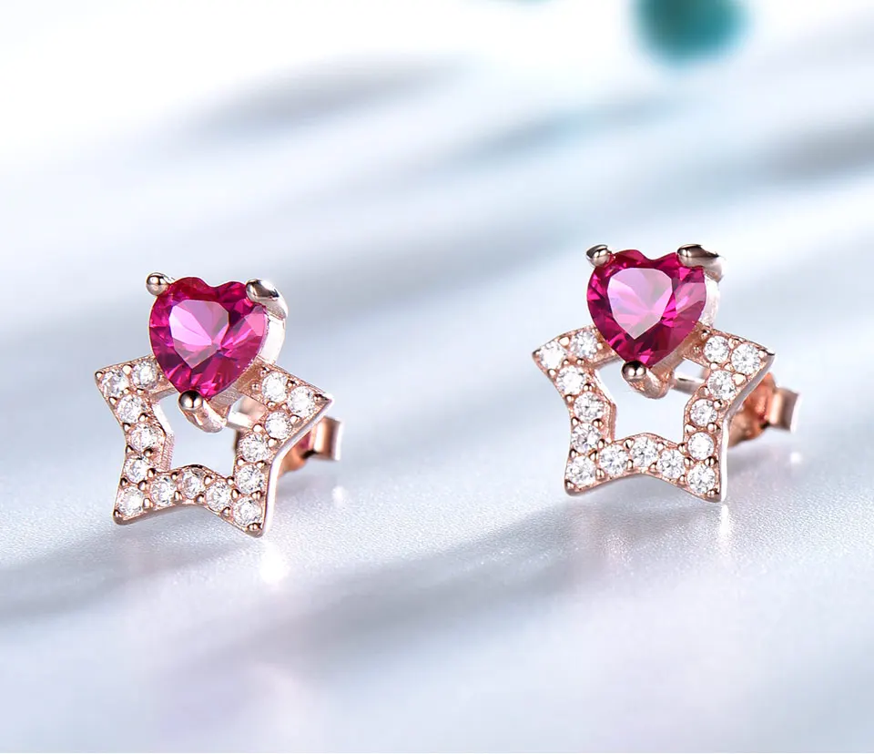 UMCHO-ruby-925-sterling-silver-stud-earrings-for-women-EUJ075R-3-PC_04