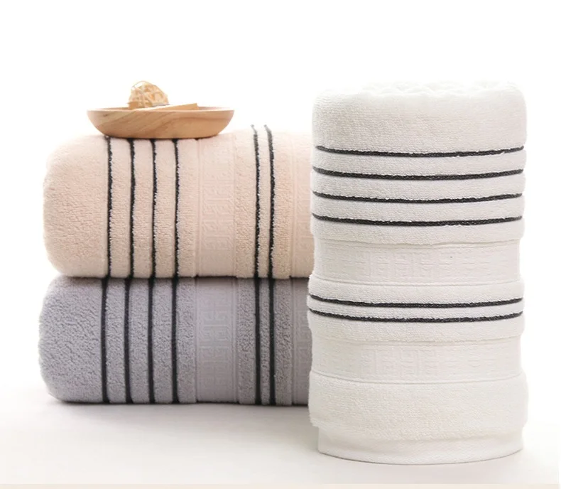 Good quality 32s Yarn towels cotton bath towel thicker gift towel