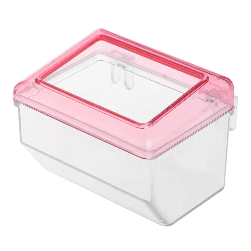 

Bird Feeder Acrylic Transparent Anti Spilling Food Feeding Hanging Parrots Cage