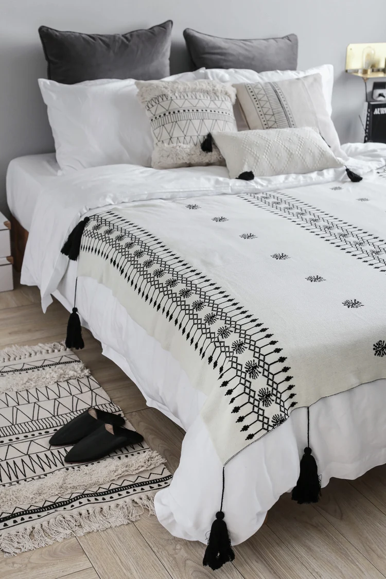 Килим полосатый сафьян коврик с геометрическим орнаментом ковер экзотическое постельное белье с геометрическми узором вязаный чехол для дивана пледы одеяло тело диван для пикника пол