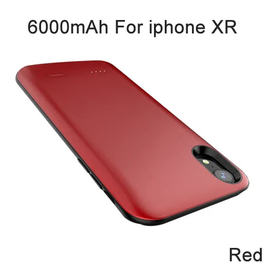 XGODY 6000 мАч чехол для зарядного устройства для Apple iphone XR XSMAX тонкий умный чехол для внешнего аккумулятора защитный чехол для iphone XR XSMAX - Цвет: 6000mAh For XR