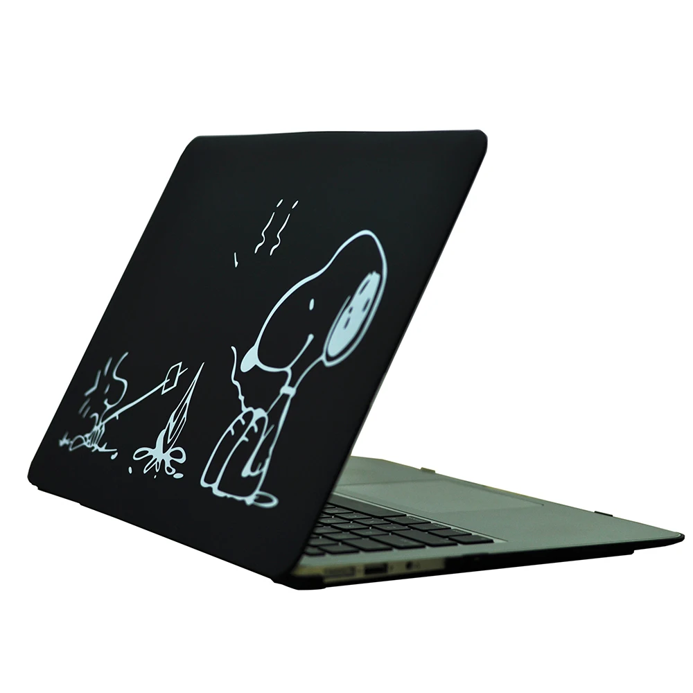 Protective Cover Matte Hard Case Cute Cartoon Design Carry Shell Coque for Macbook Air 11 13