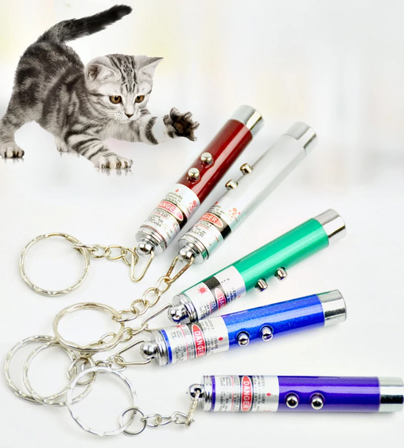 Pet Cat лазерные игрушки кошка игрушка-палочка Laserpen лазерная указка Белый светодиодный интерактивный тренажер игрушки для кошек товары для домашних животных