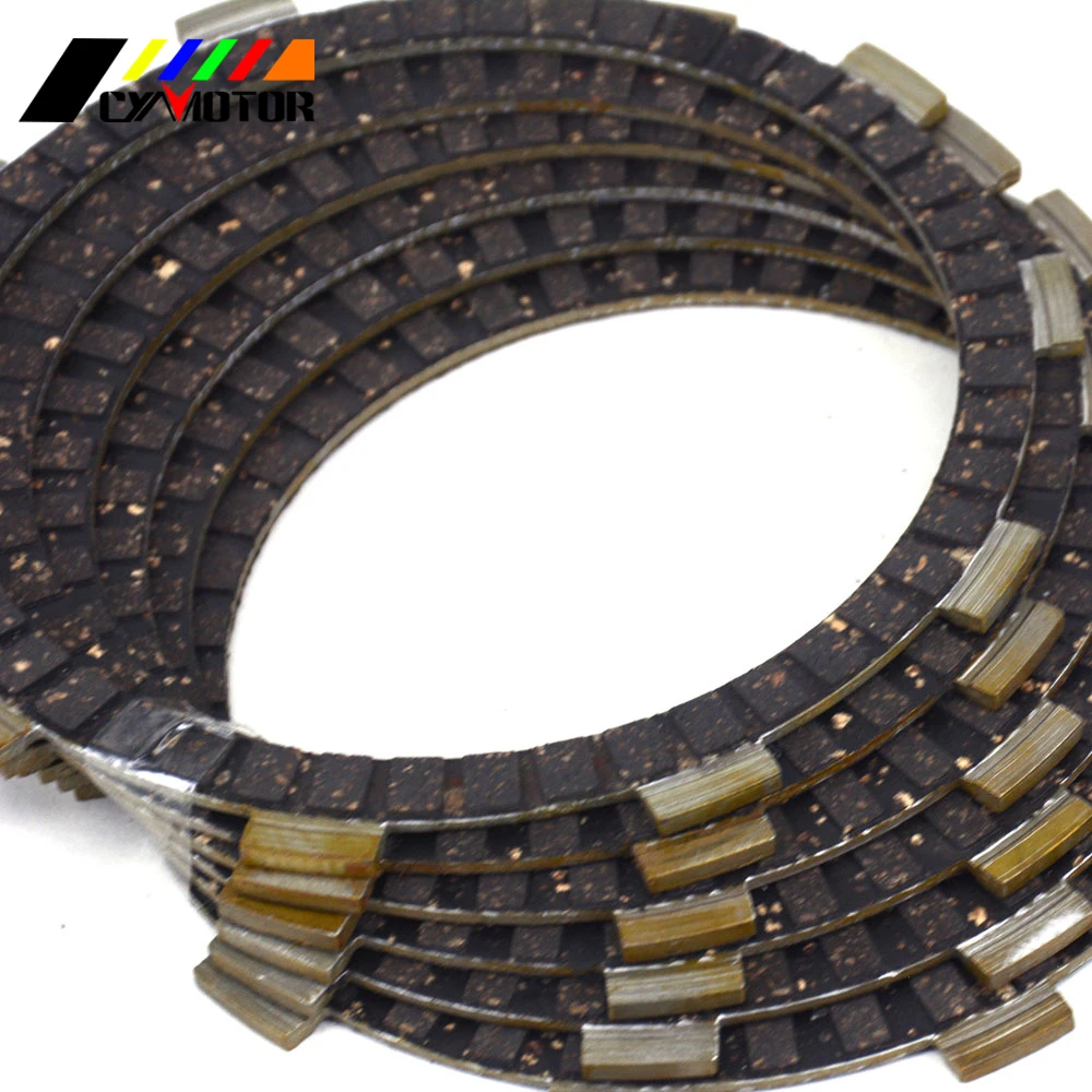 

6PCS Motocycle Clutch Friction Plates Disc Set For HONDA TRX350FE TRX350TE NV400 SW-T 400 A VT400C VT500C VT 400 500 C C2 CA FT