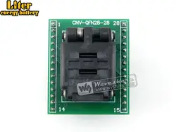 QFN28 к DIP28 (A) QFN28 MLF28 MLP28 Plastronics 28QN50K15050 IC тестовая розетка адаптер программирования 0,5 мм шаг