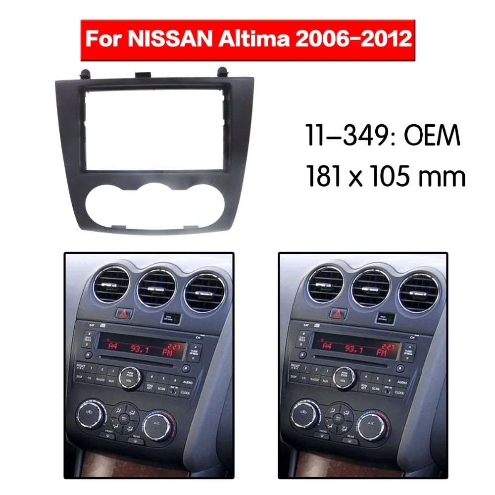 

Car Radio Fascia Multimedia Frame Kit For NISSAN Altima 2006-2012 Facia Panel Trim Dash CD Double Din Audio Bezel Mount Kit