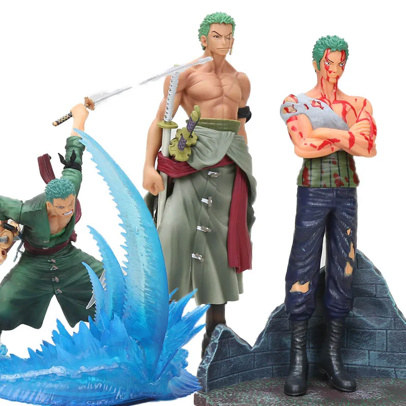 

One Piece Battle ver. zoro figure Bloody Roronoa Zoro Warfare Figure DXF one piece The Grandline Men Model Toys