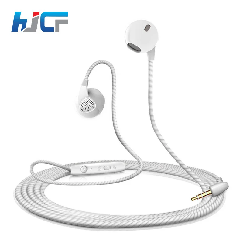 

Original HJCF Wired Earphone With Microphone Sweatproof Gym Sport Wired Earphones For iPhone xiaomi Mobile Phones S10