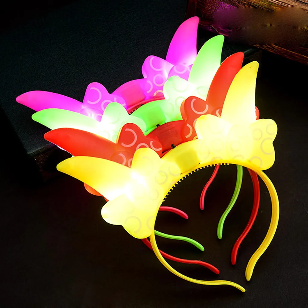

El LED Club Party Headbands Concert Light Up Bright Flash Glowing Hairband Flexible hair accessories #3