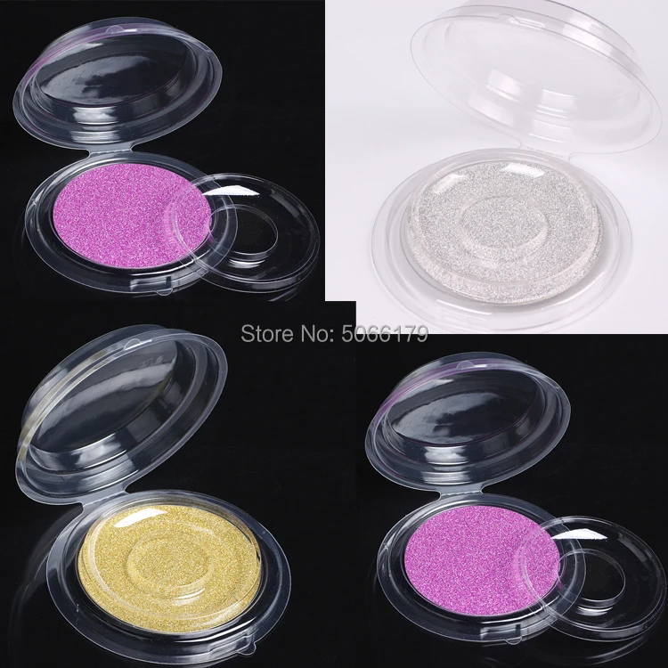 

Cosmetic Fake Eyelashes Blister Package, Empty Clear Round False Eyelashes Storage Box, Disposable Fake Eyelashes Packing Case