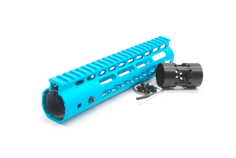 Алюминий AR15 синий 9 ''дюймовый поплавок Keymod Handguard Пикатинни кронштейн подходит. 223/5. 56