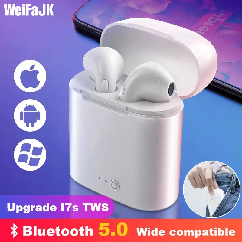 

i7s TWS Wireless Headphones Mini Stereo Earbud Bluetooth Earphone For iPhone XiaoMi All Smart Phone air pods With Charging Box