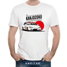 Новинка, летние футболки с принтом, забавные мужские футболки с коротким рукавом, крутые футболки Civic EG KANJO, футболка с изображением автомобиля, мужские повседневные топы, крутые хипстерские футболки для мальчиков