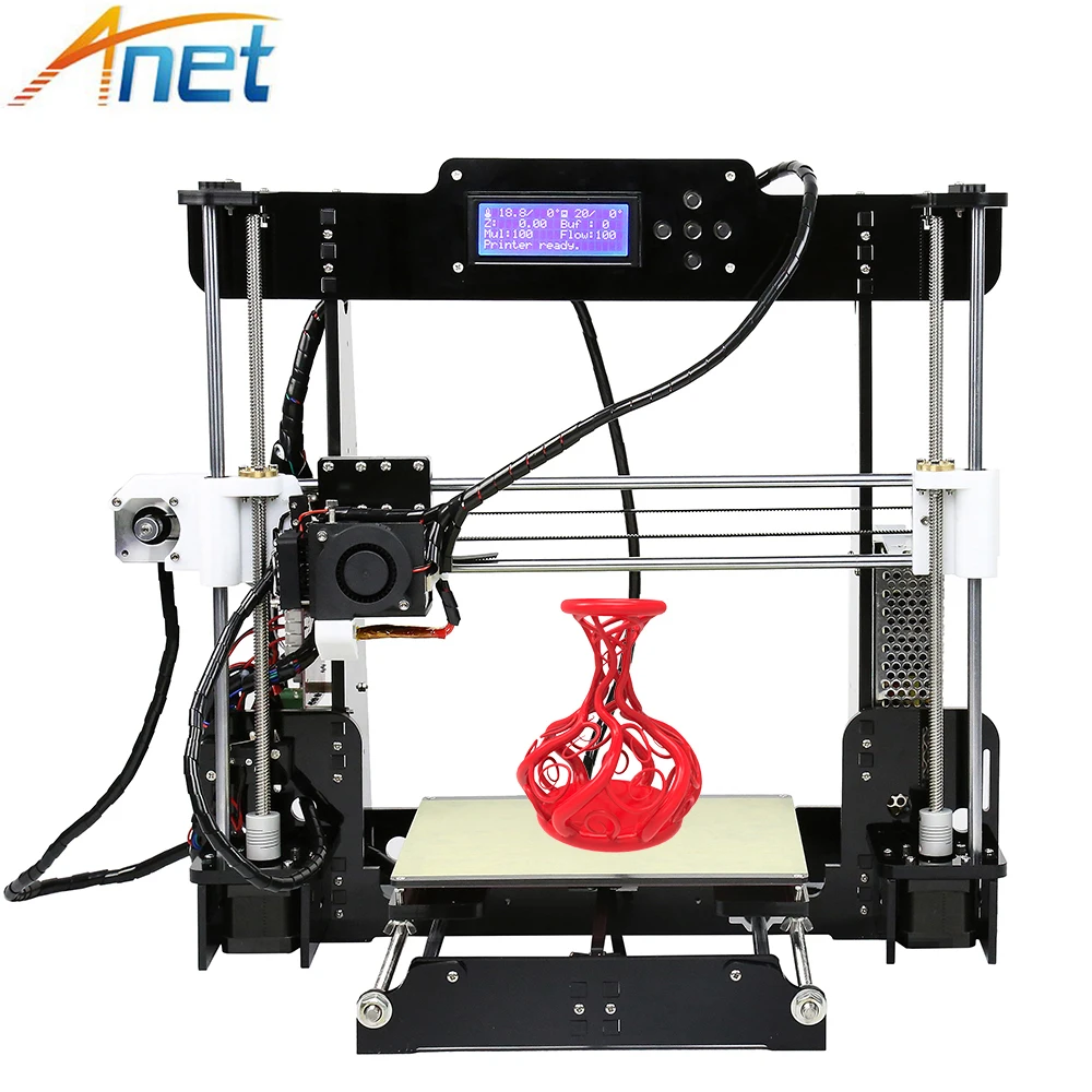 Najtaniej Anet A8 Autolevel A8 drukarka 3D łatwy montaż pulpit maszyna Reprap Prusa i3 drukarka 3d 3d drucker DIY zestaw z PLA Filament