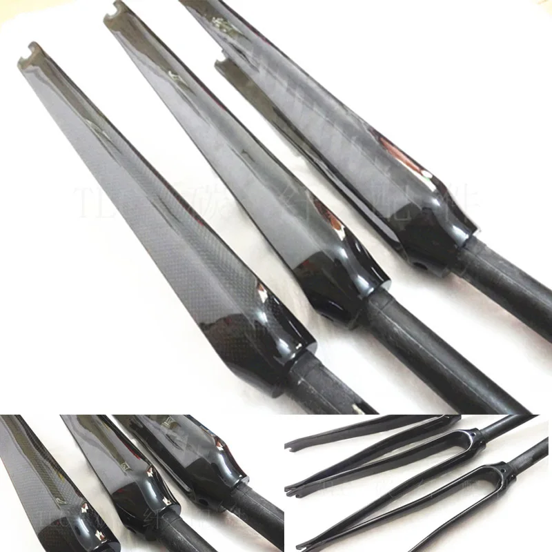 2017 Full Carbon Fork 700C 28.6mm matt/glossy ud/3k/12K V Brake carbon road bicycle fork free shipping | Спорт и развлечения