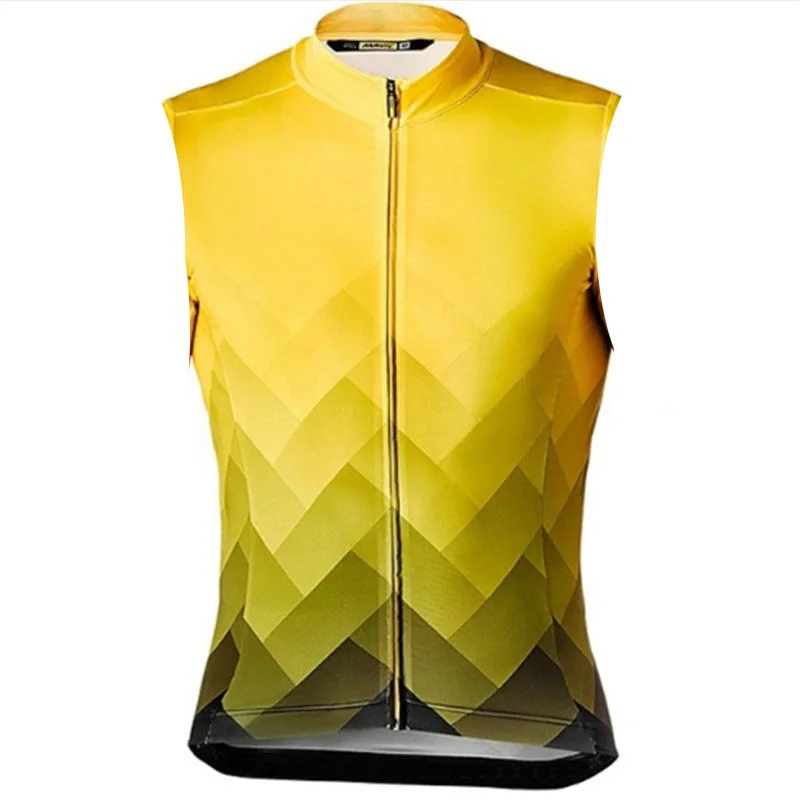 2019 Summer Mavic Pro Team Men Sleeveless Breathable Cycling Jersey Ropa ciclismo mtb Bike Clothes Quick Dry Bicycle clothing