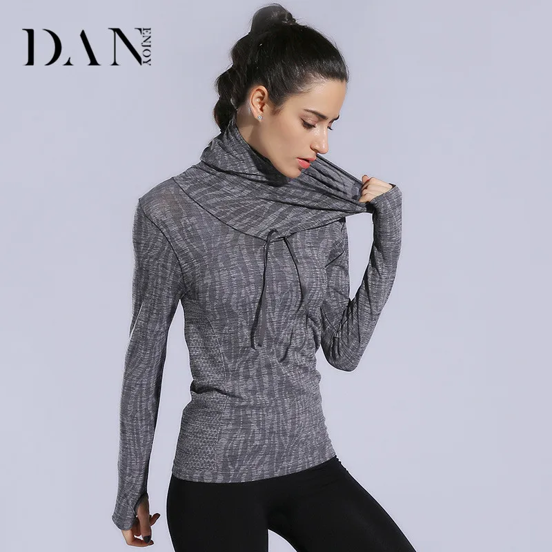 

DANENJOY Women Yoga Tank Tops Hoody Gym T Shirts Fitness Clothing Sports Sweatshirts For Female Yoga Coat Hoodies Running Jacket