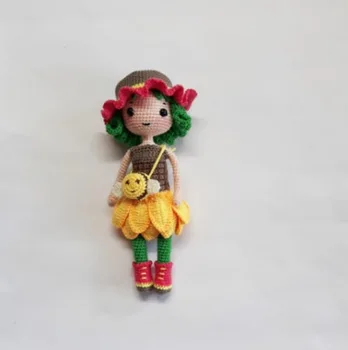 

crochet toys amigurumi rattle fashion girl number wp0140