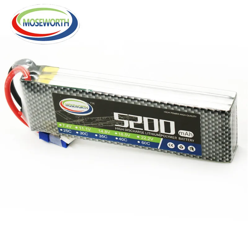 RC Lipo Battery 4S 14 8V 5200mAh 60C or 40C for RC model Aircraft RC font