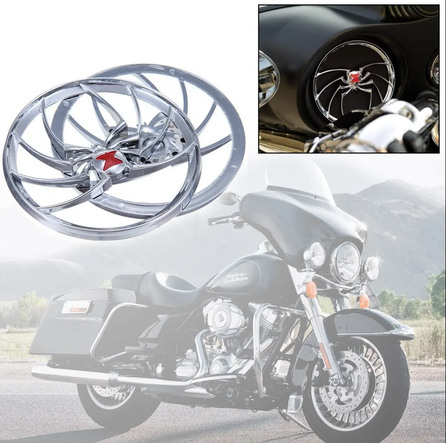 scooter parts/ Spider Speaker Grill Cover For Harley Davidson Electra