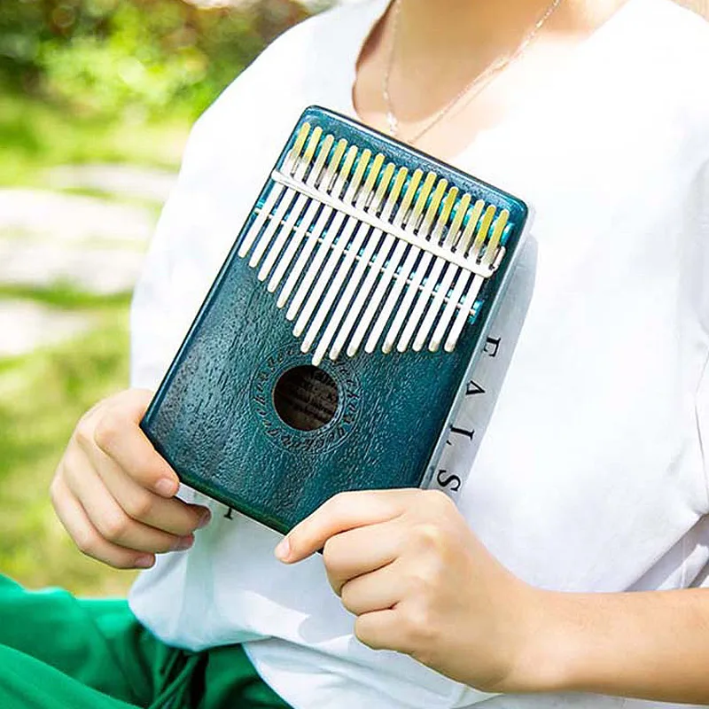 YUEKO Новые 17 клавиш K17 Kalimba Твердые KOA Африканский пианино для больших пальцев палец