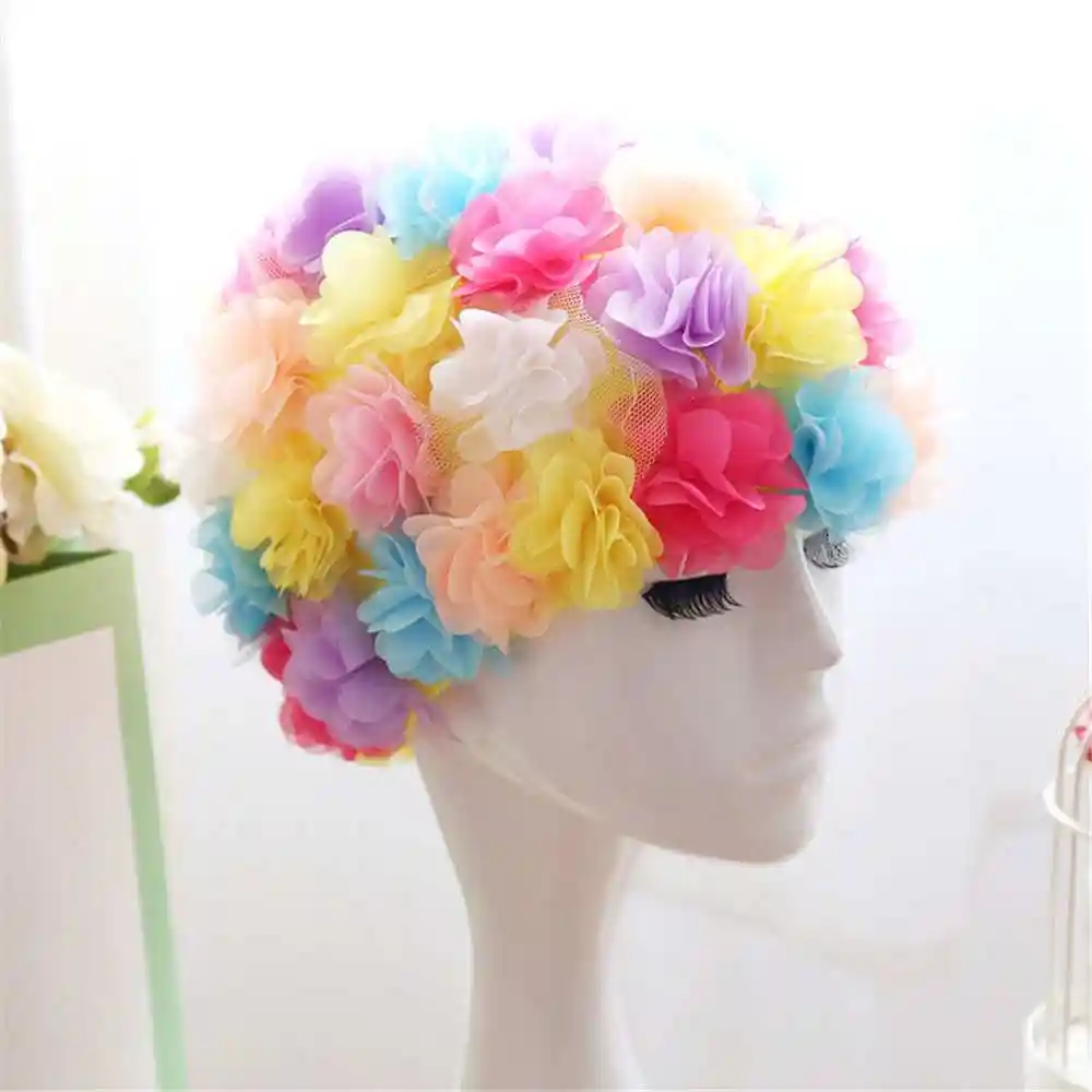 YYLSHCYHLI Bonnet de Natation Bonnet de Bain en Dentelle pour Femme protège Le Bonnet de Bain imperméable aux Cheveux doreille YYLSHCYHLI Bonnet de Natation Bonnet de Bain en Dentelle pour Femme protège Le Bonnet de Bain imperméable aux Cheveux doreille