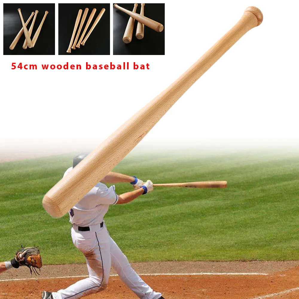 Бейсбольная летучая мышь напольная Лиственные летучие мыши профессиональная 54 см деревянная игра фитнес 1 шт взрослые