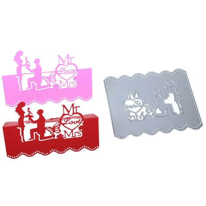

SCD520 Wedding Metal Cutting Dies For Scrapbooking Stencils DIY Album Cards Decoration Embossing Folder Die Cuts Template New