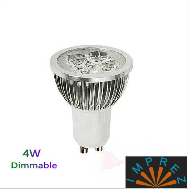 

Good Price 100pcs/lot high Power 4W GU10 LED Spotlight Bulb led dimmable 400lm 2years warranty