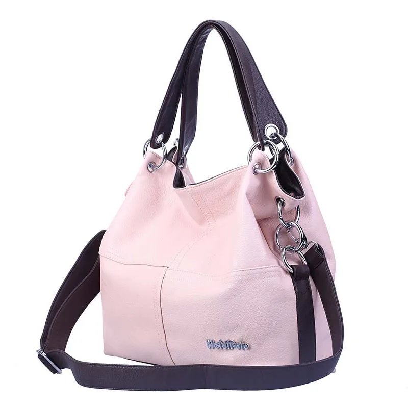 Женские сумки на плечо Модные Сумки из искусственной кожи большой емкости Повседневная эко-сумка через плечо сумка bolsa feminina