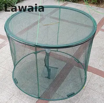 

Lawaia shrimp cage Aquarium Trap Net Folding shrimp fishing cage Crab Trap foldable fishing trap cast net crab fish shrimp cage