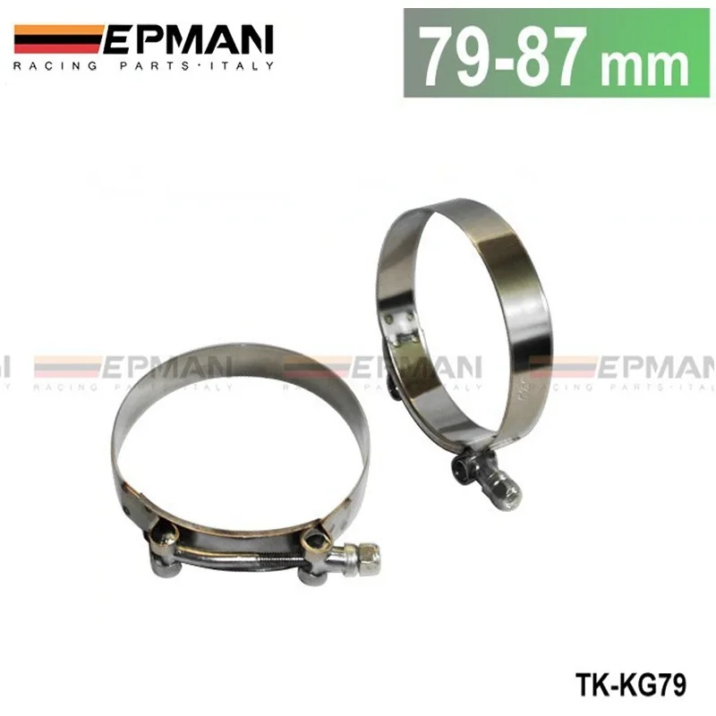 2.72"-3"INCH (79MM-87MM) SILICONE TURBO HOSE COUPLER T BOLT SUPER CLAMP KIT TK-KG79
