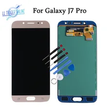 LL TRADER 5,5 дюймов дисплей Панель в сборе для samsung Galaxy J7 Pro J730 сенсорный ЖК-экран Замена с регулировкой яркости