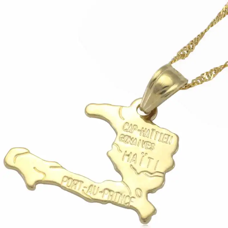 

ZKD Haiti map 45 cm necklace 10 pcs