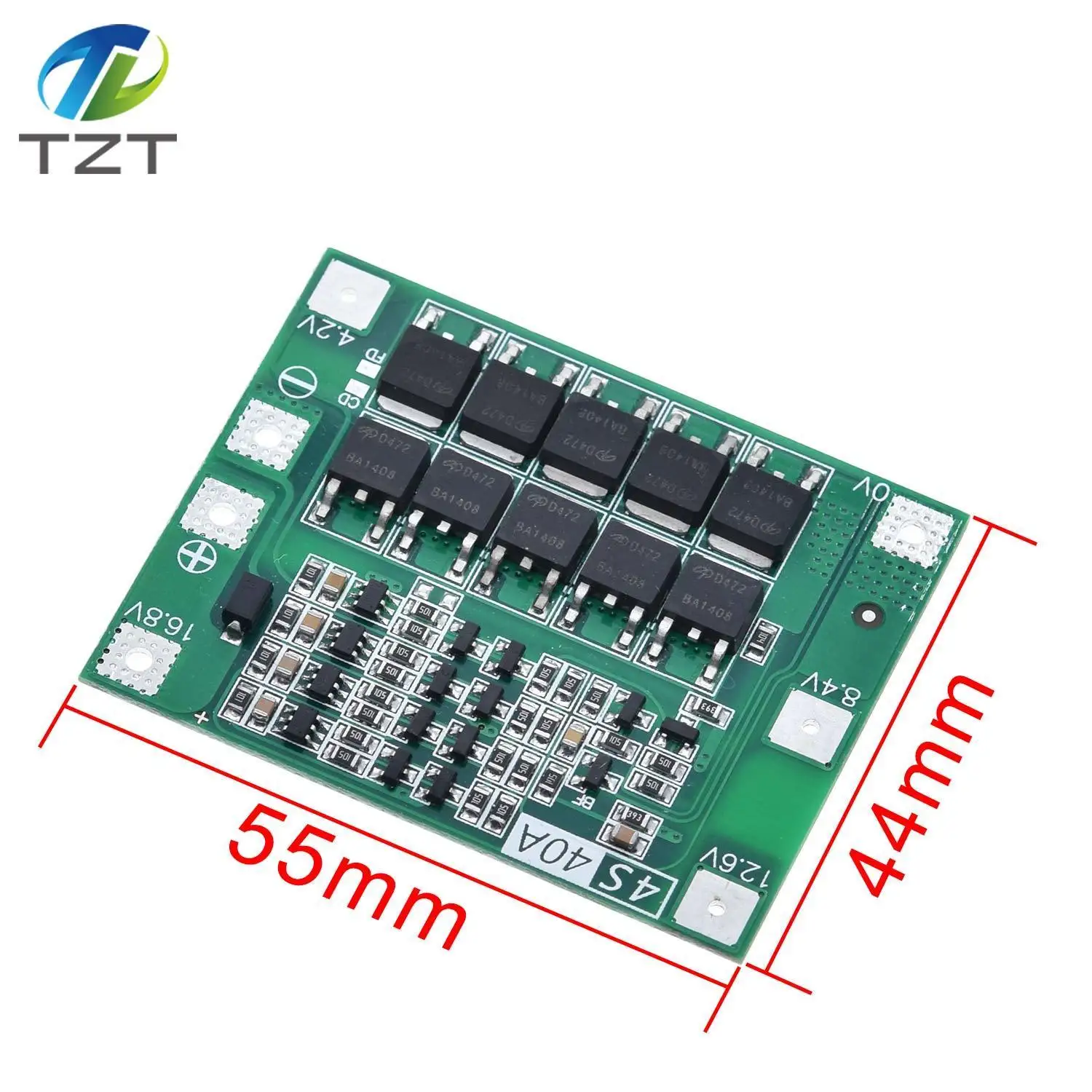 TZT 4S 40A литий-ионная литиевая батарея 18650 зарядное устройство PCB BMS Защитная плата для электродвигателя 14,8 V 16,8 V Lipo модуль ячейки