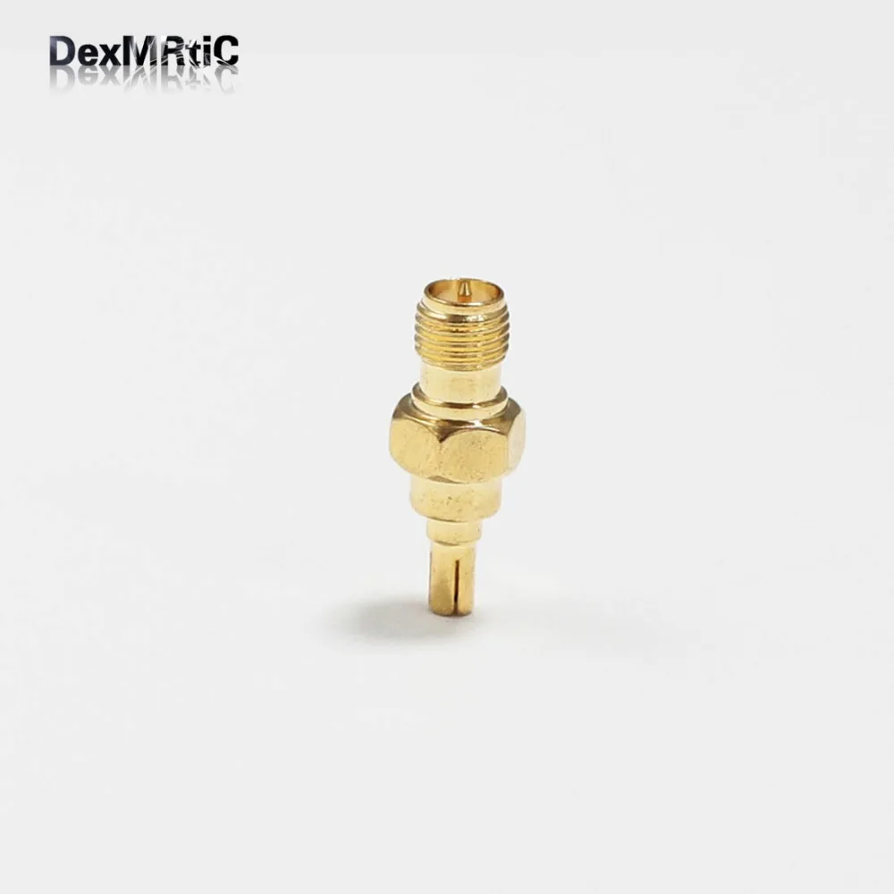 

1PC NEW RP-SMA Female Jack to CRC9 Male Plug RF Coax Adapter convertor Straight Goldplated wholesale