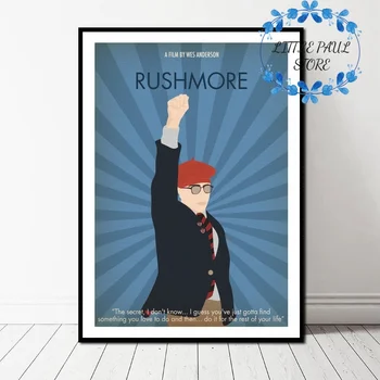 

Rushmore Minimalist Movie Art Canvas Poster Wall Picture Room No Frame