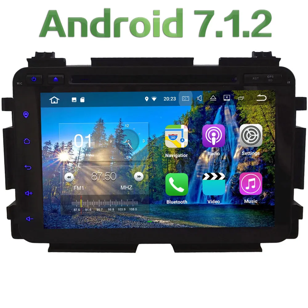 HD Android 7 1 Quad Core 2GB RAM 4G WiFi SWC BT font b Multimedia b
