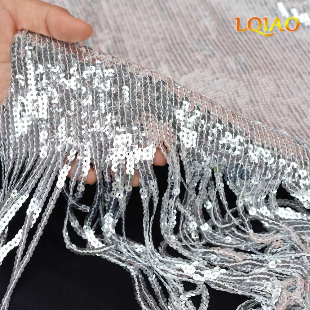 Silver tassel Curtain-005