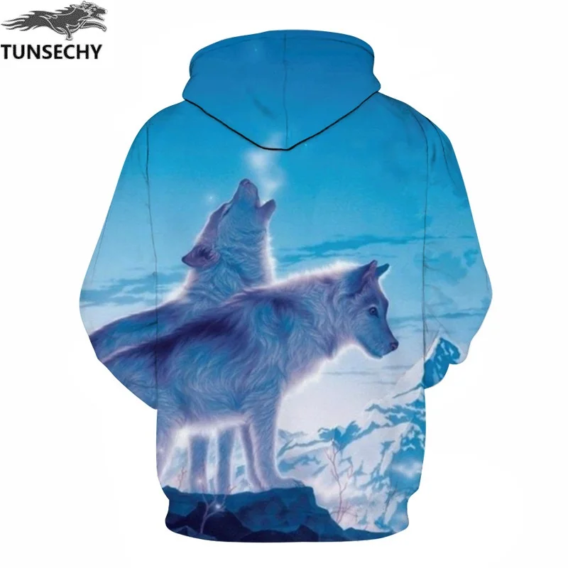 Wolf Printed Hoodies Men 3d Hoodies Brand Sweatshirts Boy Jackets Quality Pullover Fashion Tracksuits Animal Streetwear Out Coat