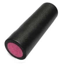 JHO-GRID FOAM MASSAGE ROLLER 45cm FITNESS REHAB INJURY PILATES YOGA EXERCISE -Black & Pink