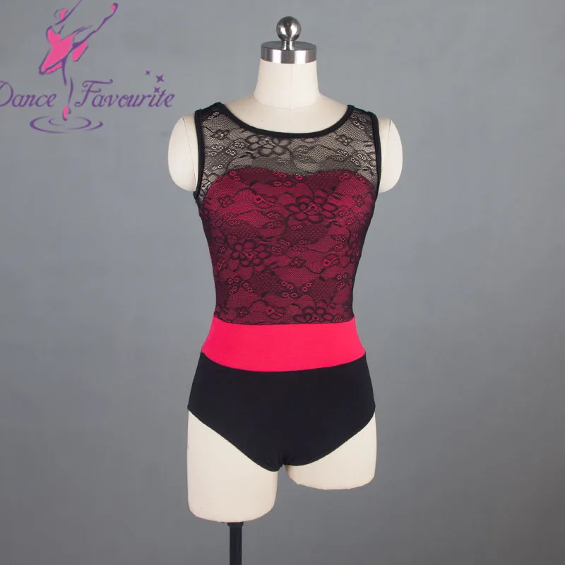 AFAVOM Ballet Leotard For Women Short Sleeve Mesh Bodysuit