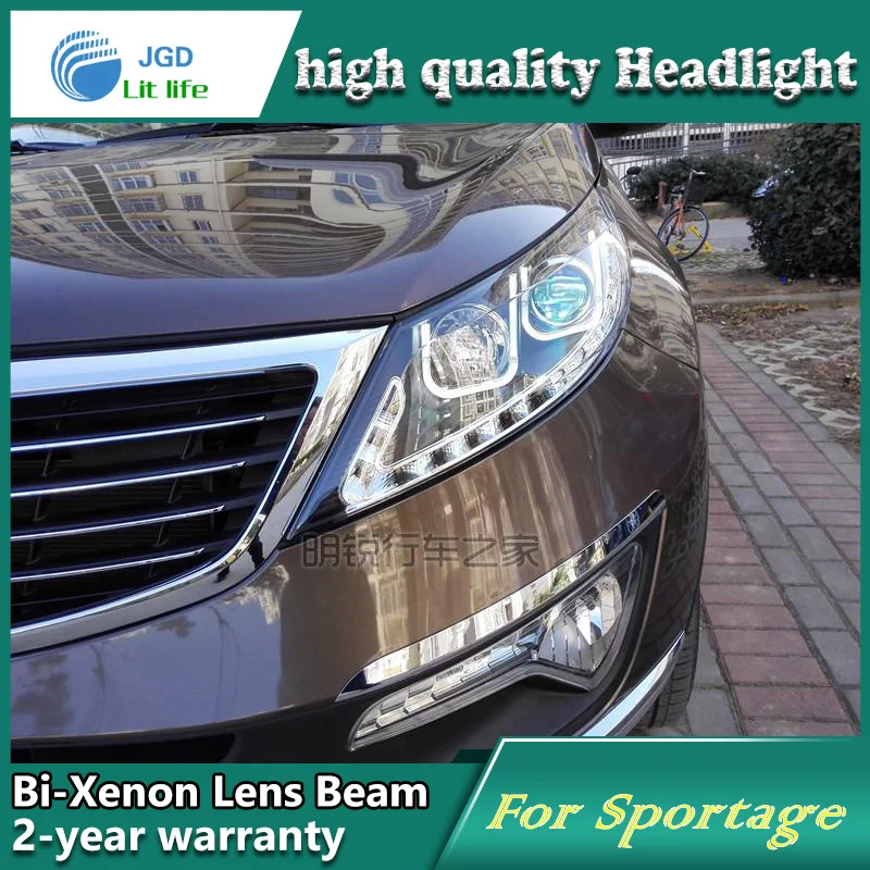 

Car Styling Head Lamp case for Kia Sportage Headlights LED Headlight DRL Lens Double Beam Bi-Xenon HID car Accessories
