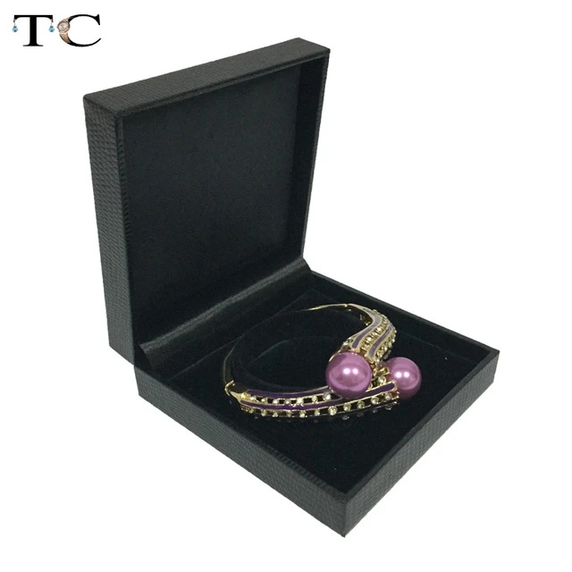 Online Bracelet Bangle Box Jewelry Display Chain Cases Online Bracelet Bangle Box Jewelry Display Chain Cases Jewellery Organizer Black Leatherette 9 8 2 5cm Aliexpress Mobile